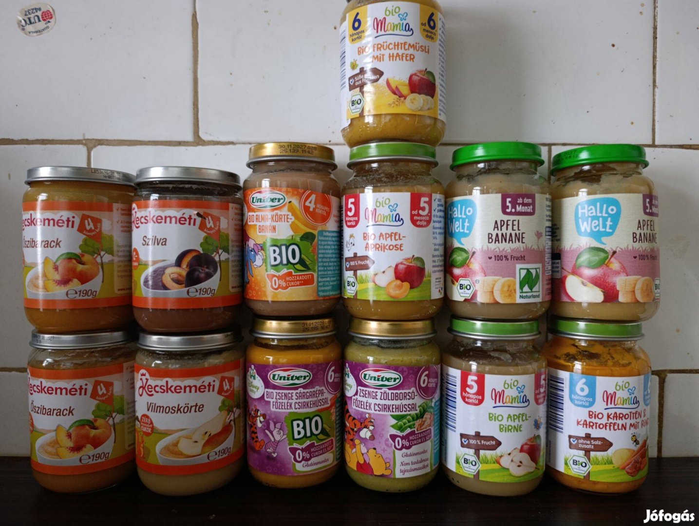 Eladó bébiételek 13 db egyben