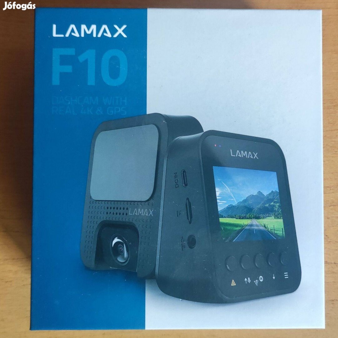 Eladó bontatlan Lamax F10 GPS 4K autós kamera