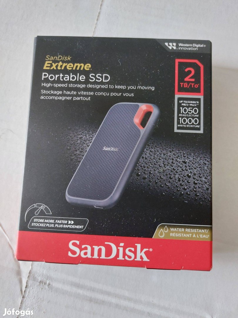 Eladó bontatlan Sandisk Extreme Portable SSD 2TB
