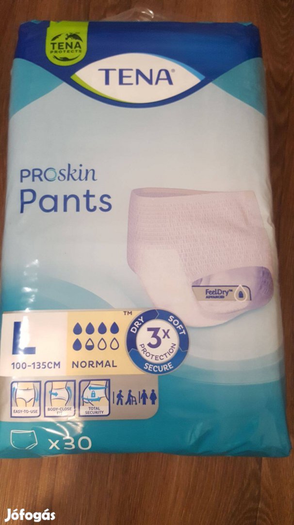 Eladó bontatlan Tena L- es bugyi pelenka!