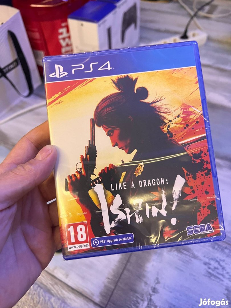 Eladó bontatlan új,Like a Dragon Ishin ps4 játék