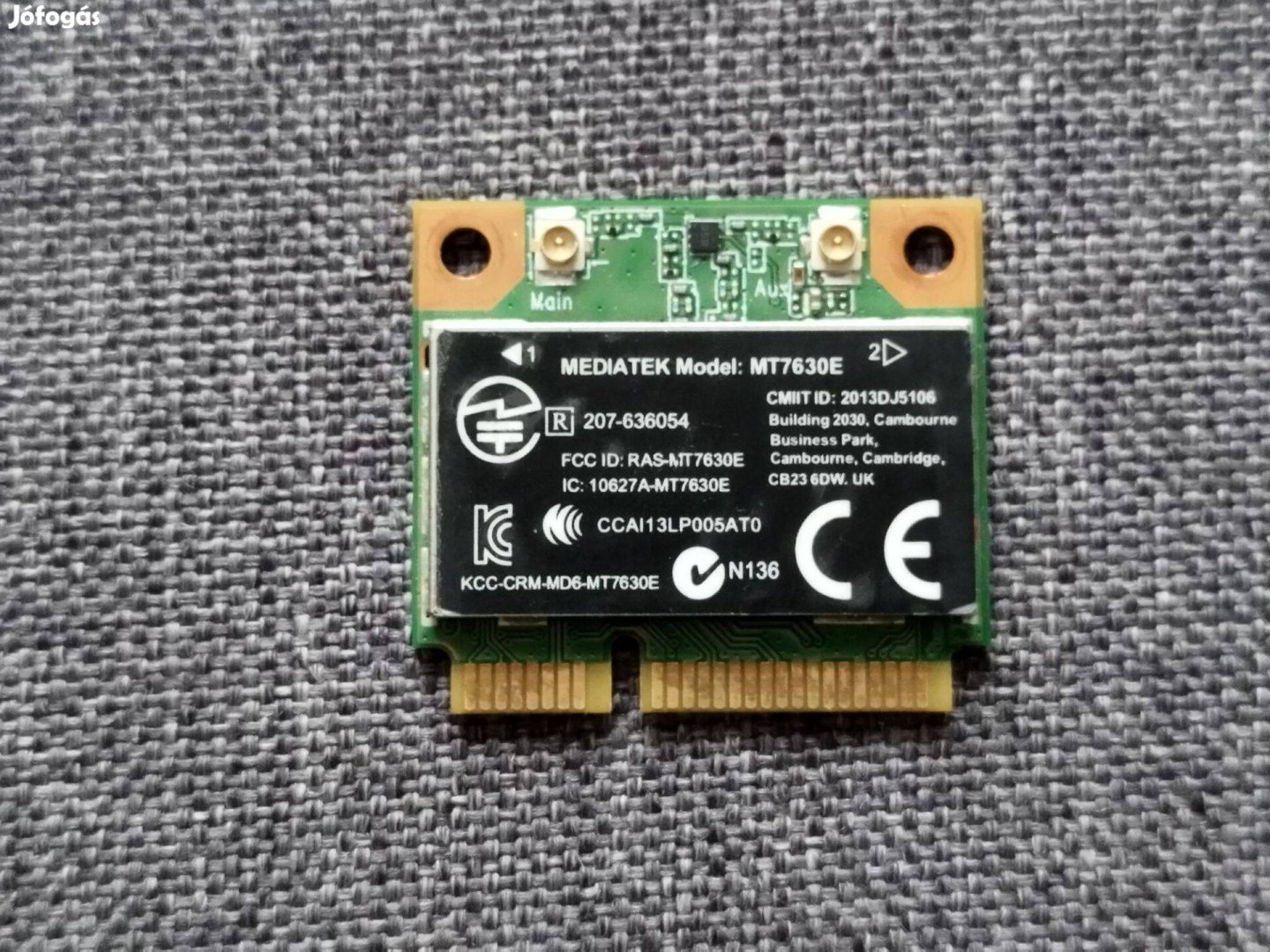 Eladó bontott alkatrész Mediatek MT7630E wifi+bluetooth adapter