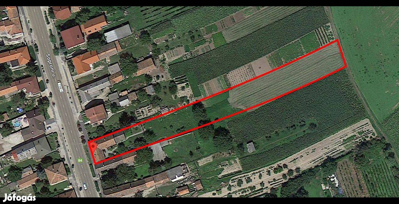 Eladó dupla 3134 m2 építési telek Nagycenk központjában
