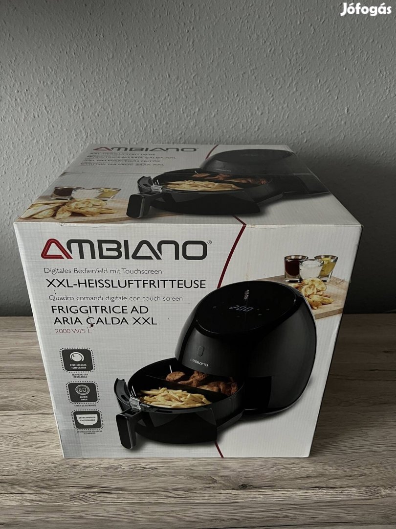 Eladó egy Ambiano XXL Digitális Air Fryer! Garanciás!