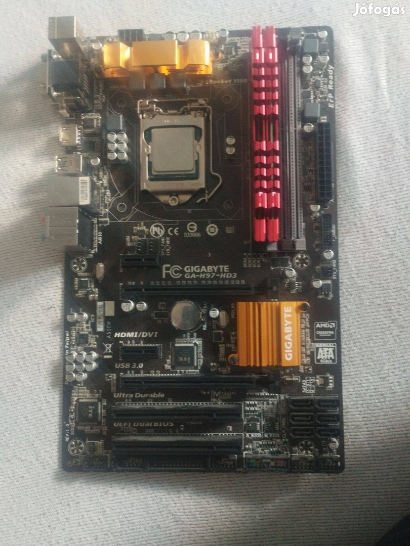 Eladó egy Gigabyte GA-H97-HD3 Asztali pc alaplap
