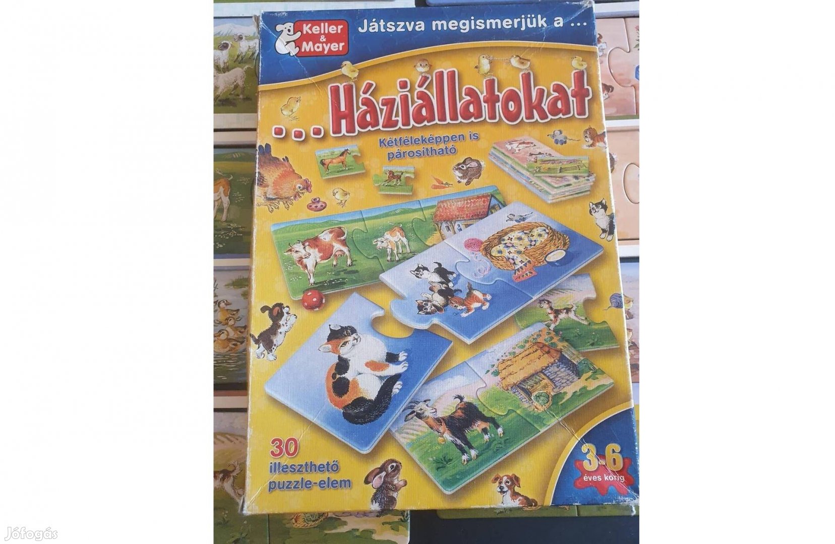 Eladó egy Háziállatokat kétféleképpen is párosítható puzzle