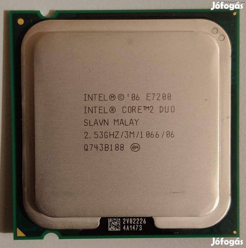 Eladó egy Intel Core 2 Duo E7200 kétmagos processzor Jellemzői: http