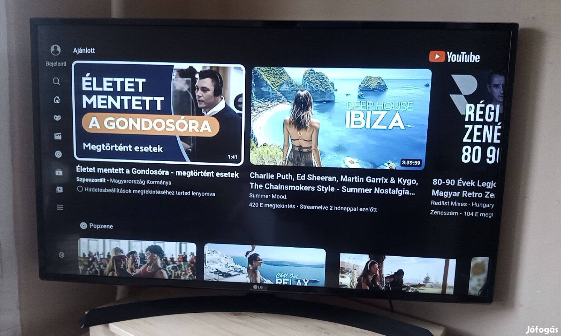 Eladó egy LG 4K Ultra HD Smart TV Wi-Fis 108 Cm