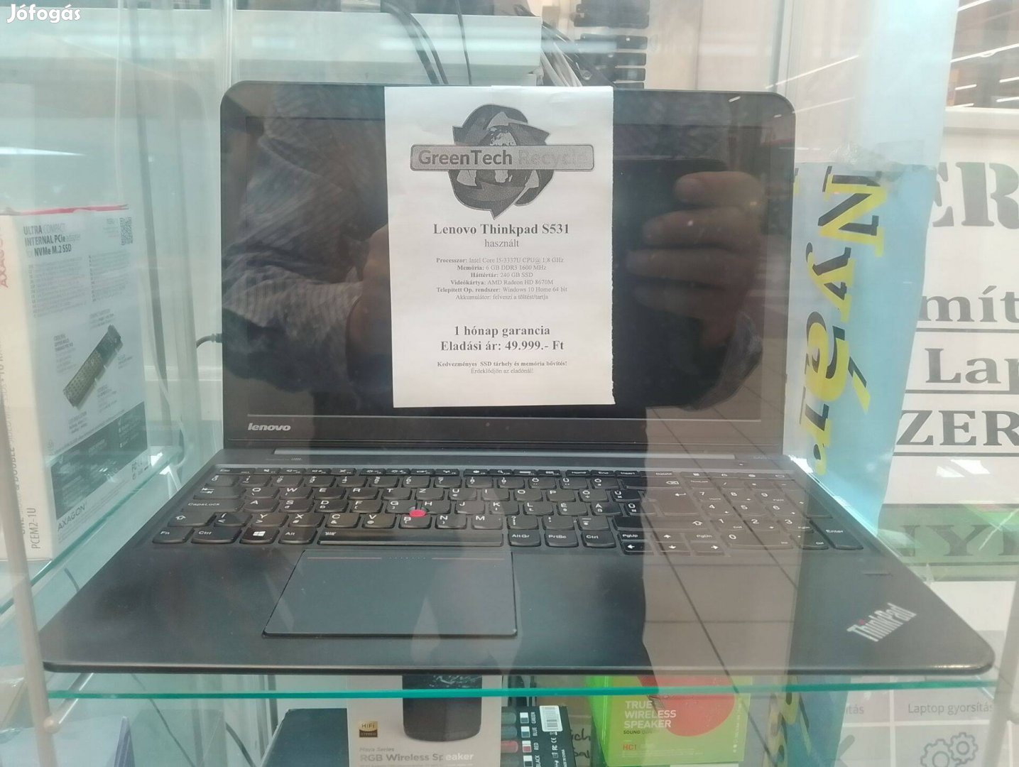 Eladó egy Lenovo Thinkpad S531 laptop !