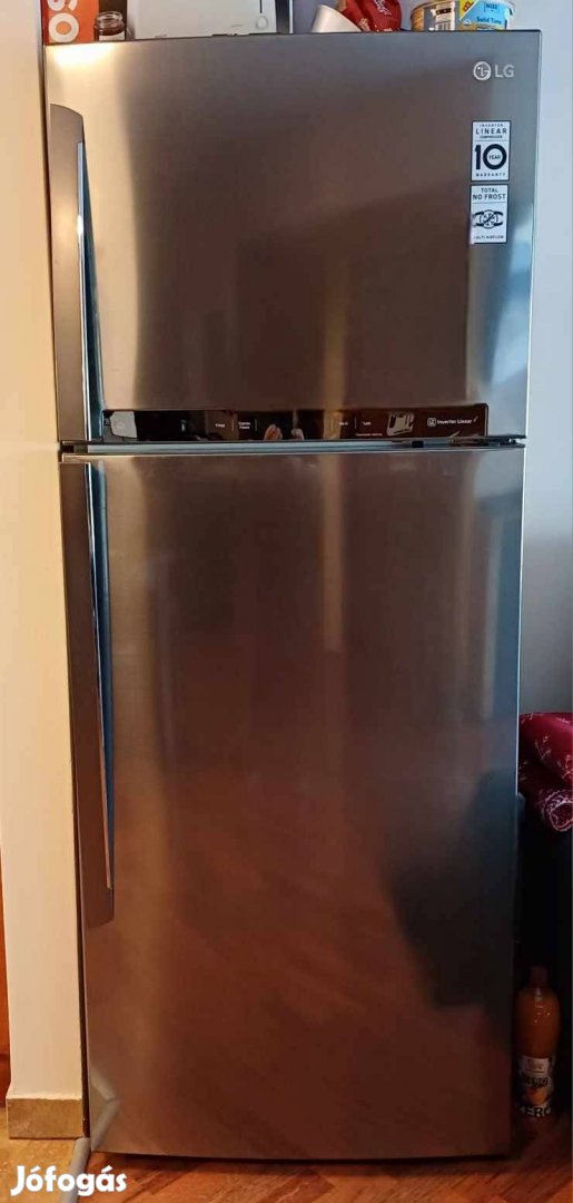 Eladó egy Lg felűl fagyasztós hűtőszekrény GTB574Pdhzd
