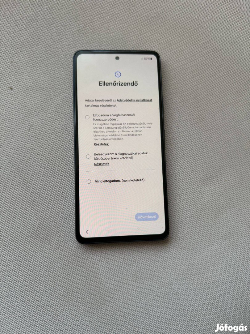 Eladó egy Samsung A53 5G okostelefon