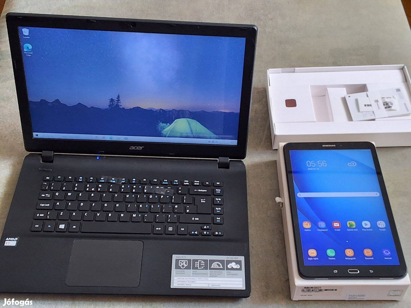 Eladó egy Samsung A6 tablett, és egy Asus laptop