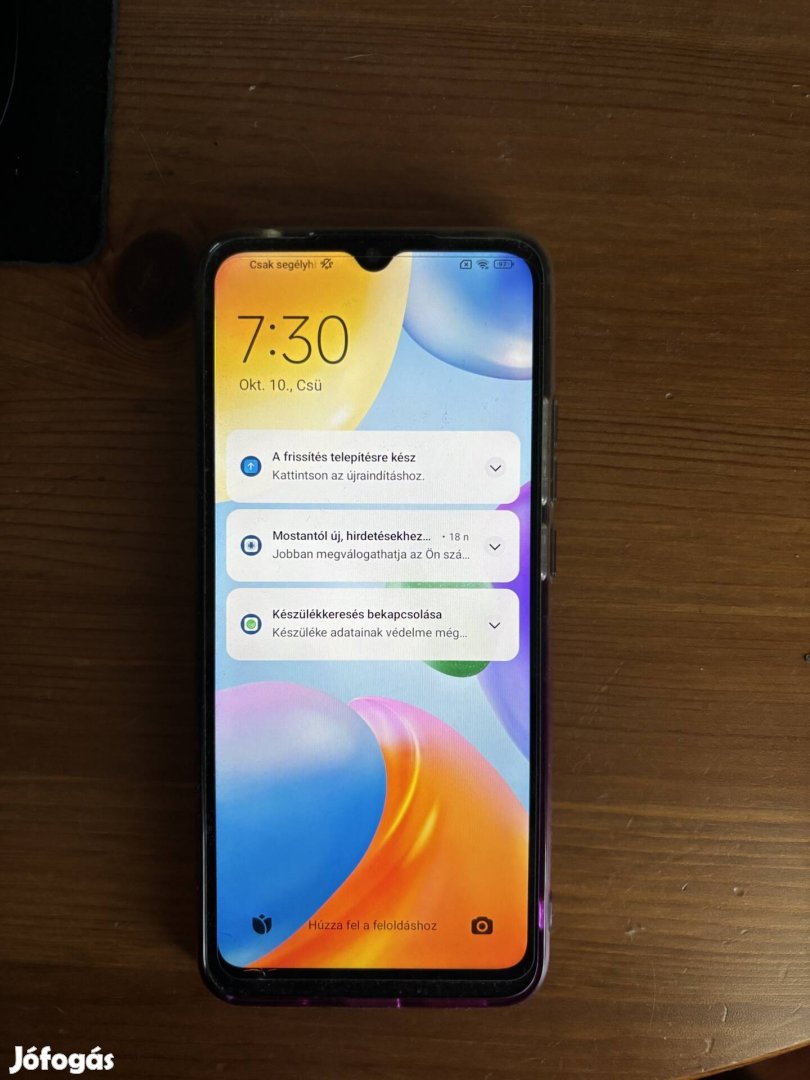 Eladó egy Xioami Redmi 10c típusú telefon