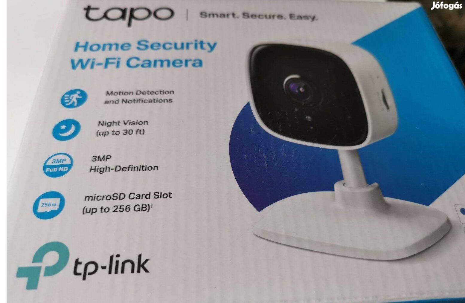 Eladó egy bontatlan TP Link Tapo C110 típusú wifis biztonsági kamera