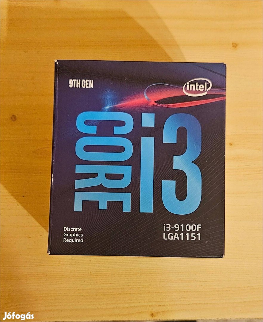 Eladó egy használt Intel I3-9100F