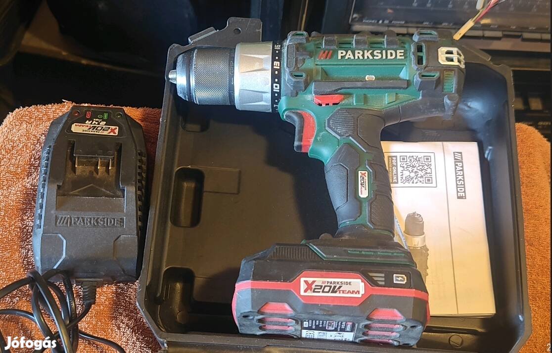 Eladó egy használt Parkside akkus fúró csavarozó 