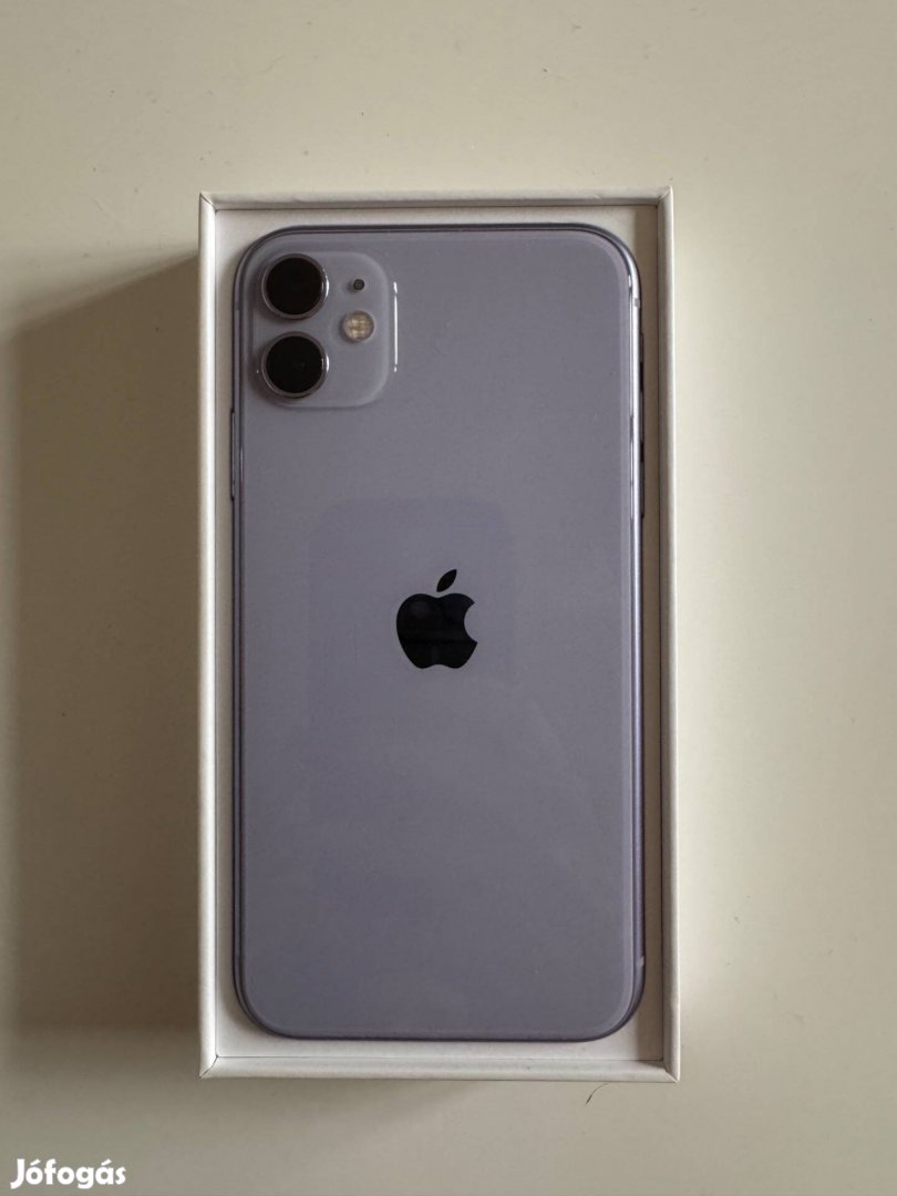 Eladó egy iphone 11 128GB lila színű