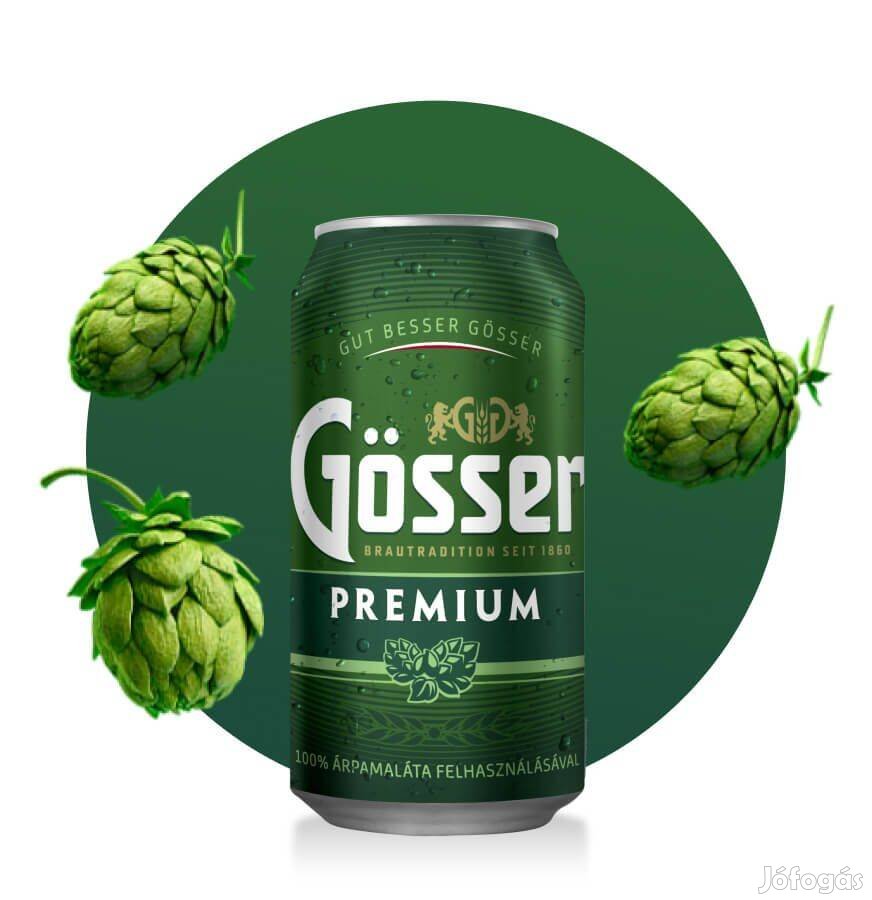 Eladó egy tálca Gösser premium világos sör