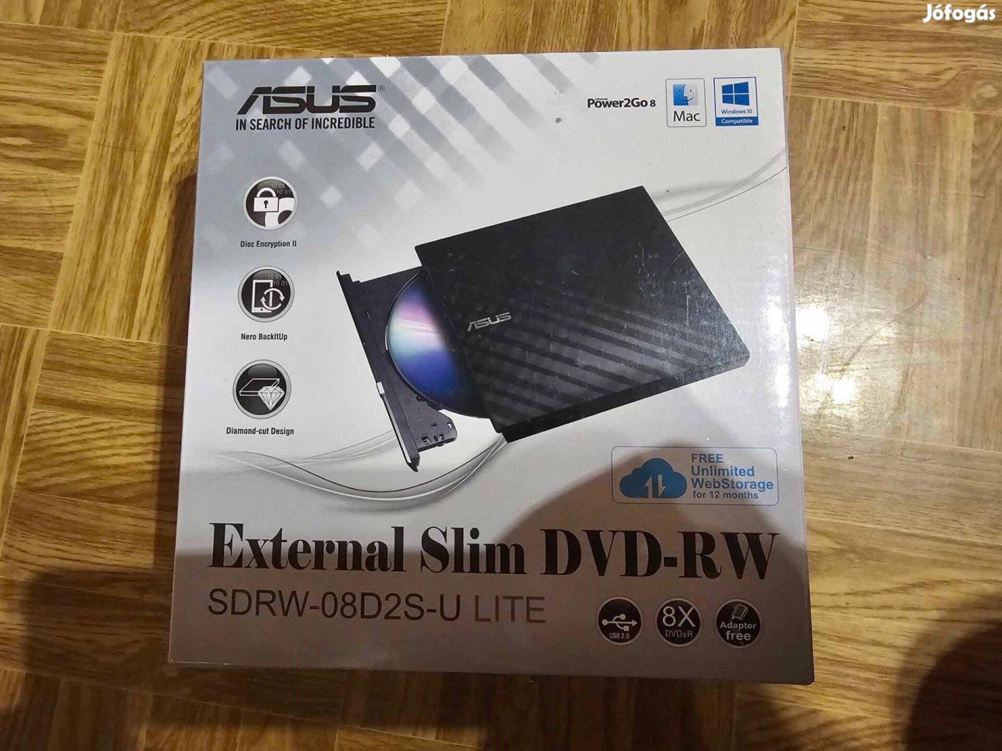 Eladó egy új Asus DVD író-olvasó!