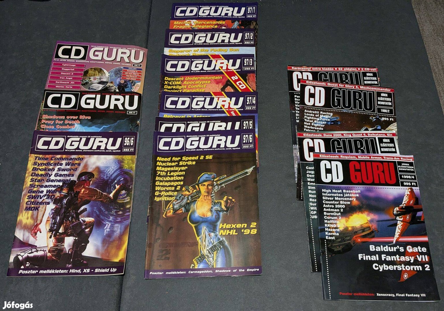 Eladó egyben 13 darab CD-Guru magazin