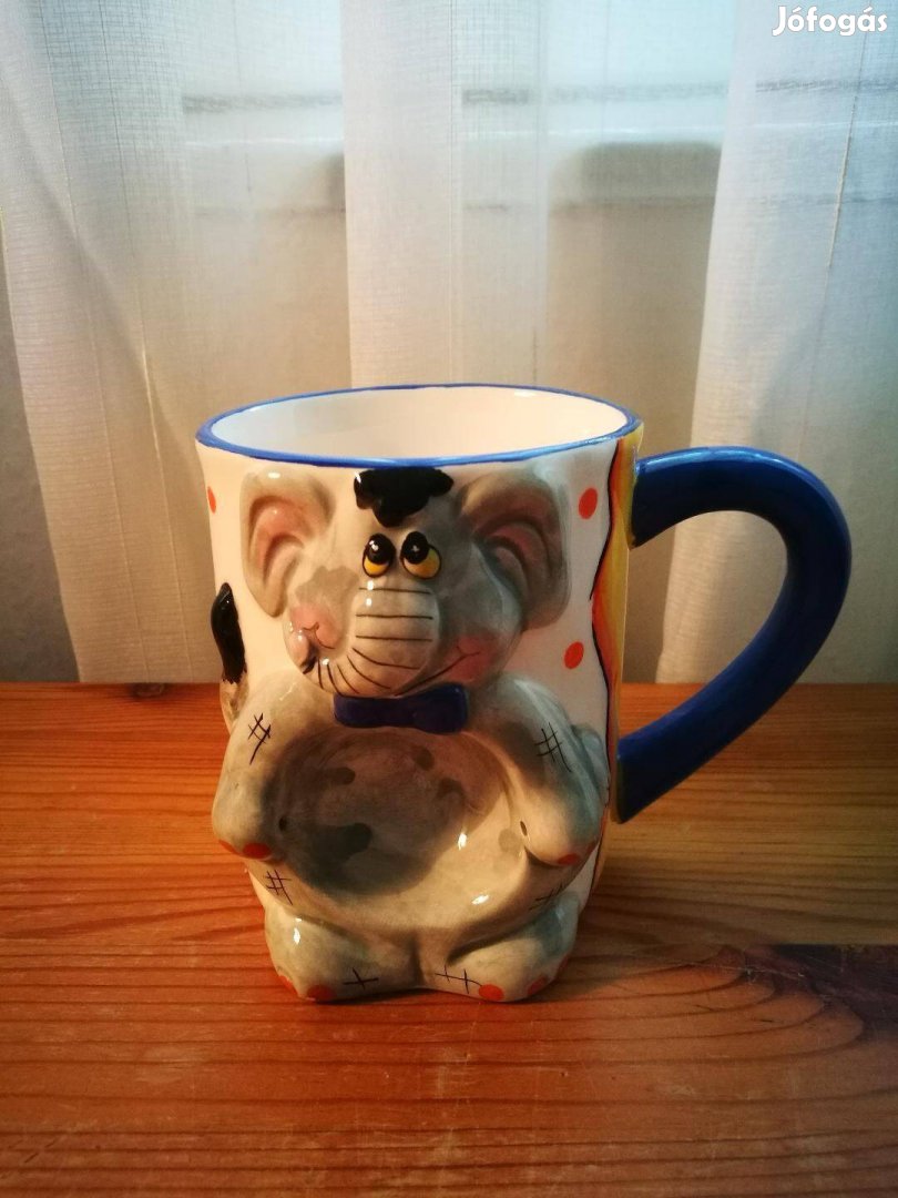 Eladó egyedi elefántos bögre