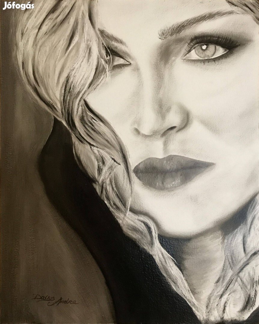 Eladó egyedi olajfestmény Madonna portré