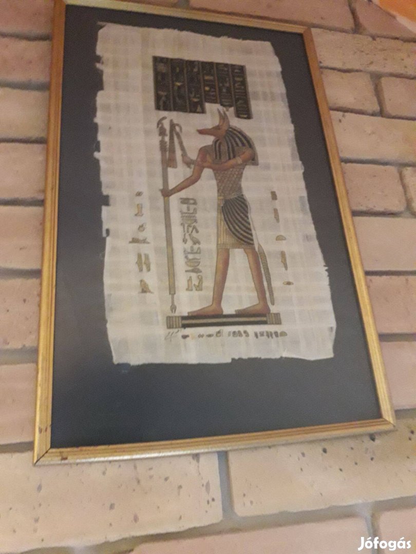 Eladó egyiptomi papirusz valódi arany betéttel