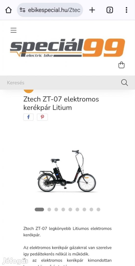 Eladó elektromos kerékpár több információt privátban.