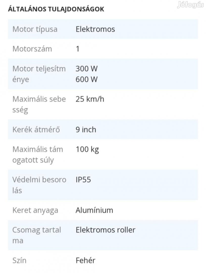 Eladó elektromos roller