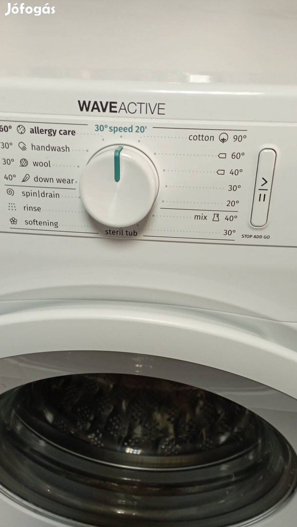 Eladó elöltöltős újszerű gorenje 6 kg 1200 rpm