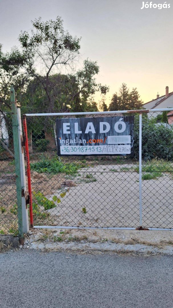 Eladó építési telek 18. kerület 270m2