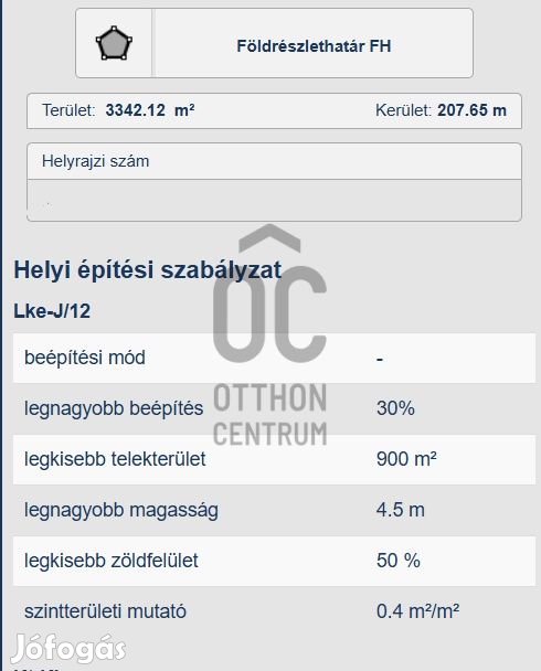 Eladó építési telek Debrecen-Felsőjózsán  kiváló fejlesztési lehetősé