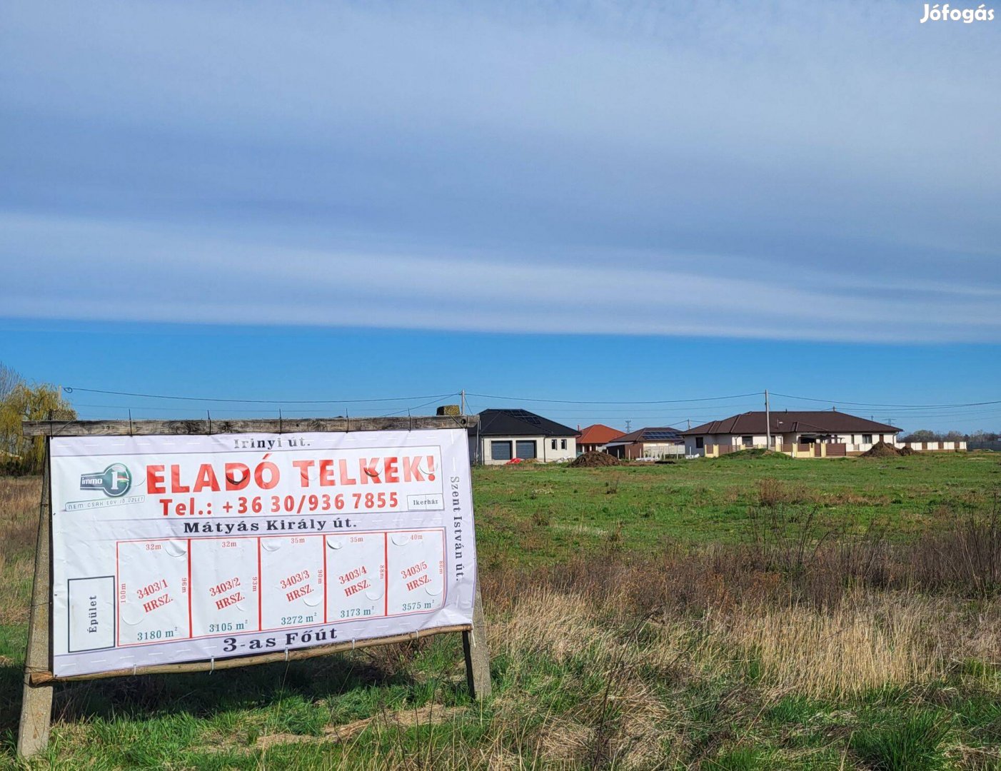 Eladó építési telek Mályiban, családi házas övezetben,Teljes Közművel!