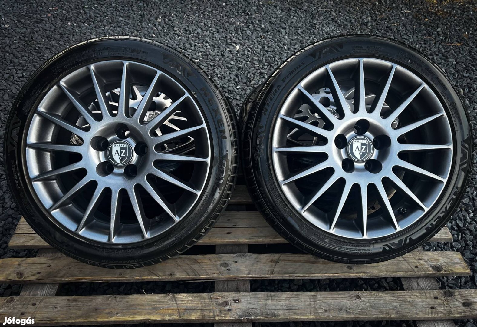 Eladó eredeti Az Wheels Graphite R16 - 5x100 alufelni 