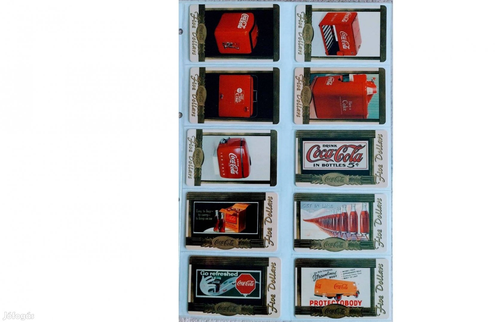 Eladó eredeti, Retro, #amerikai #Coca-COLA telefonkártyák, #USA