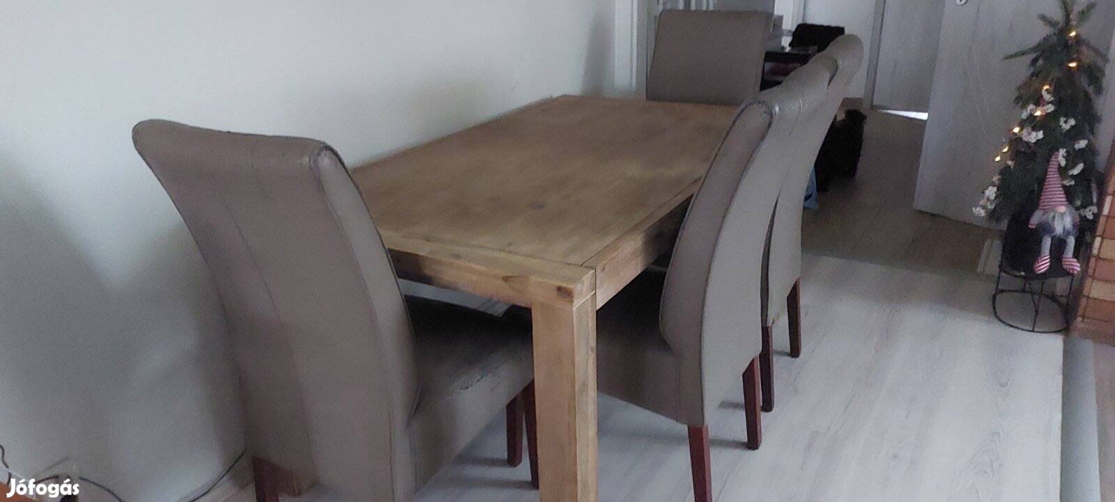 Eladó étkezőasztal 4 db székkel
