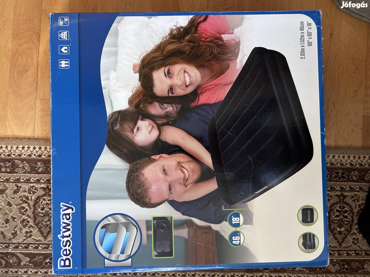 Eladó felfújható 2személyes ágy, beépített pumpával Miskolc