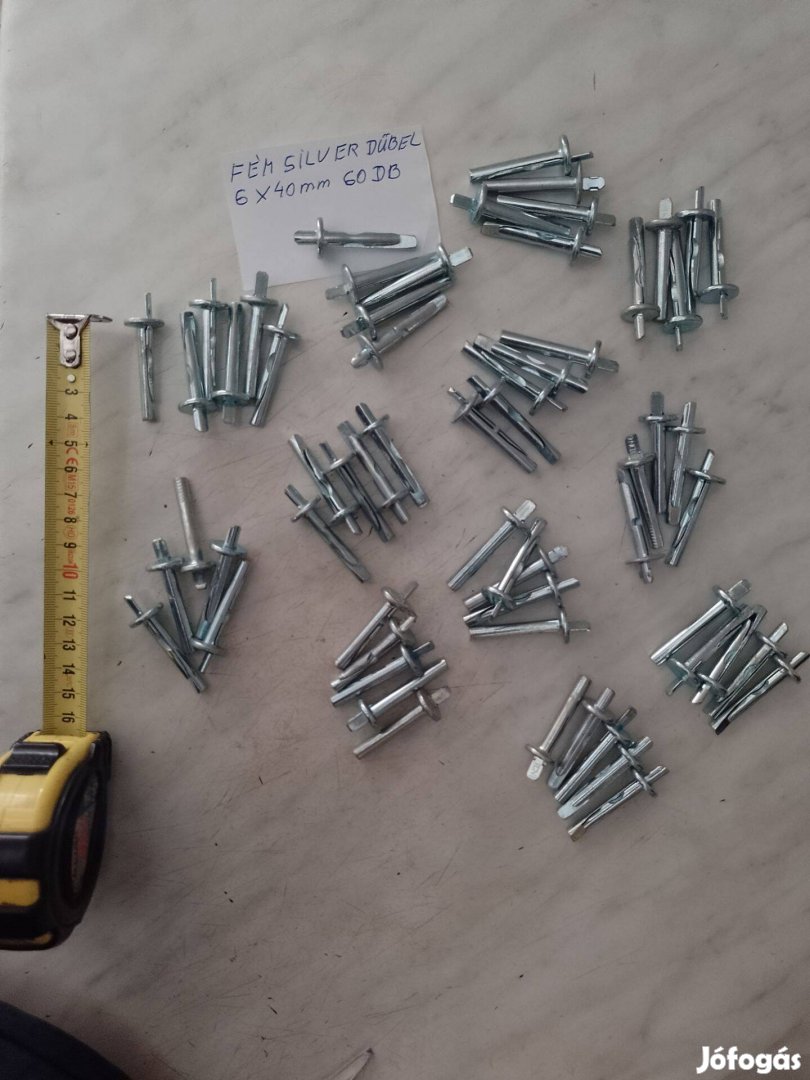 Eladó fém dűbel 6-10mm különböző méretben Zalaegerszegen