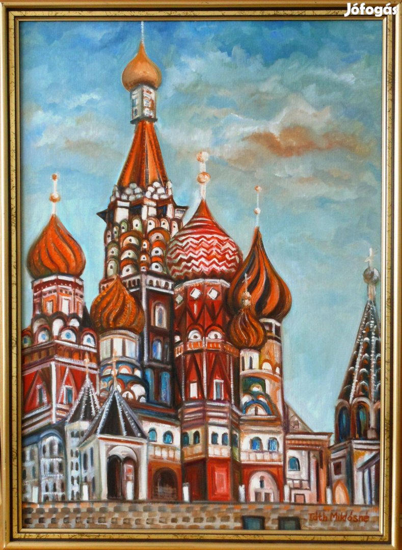 Eladó festményen Moszkva leghíresebb székesegyháza