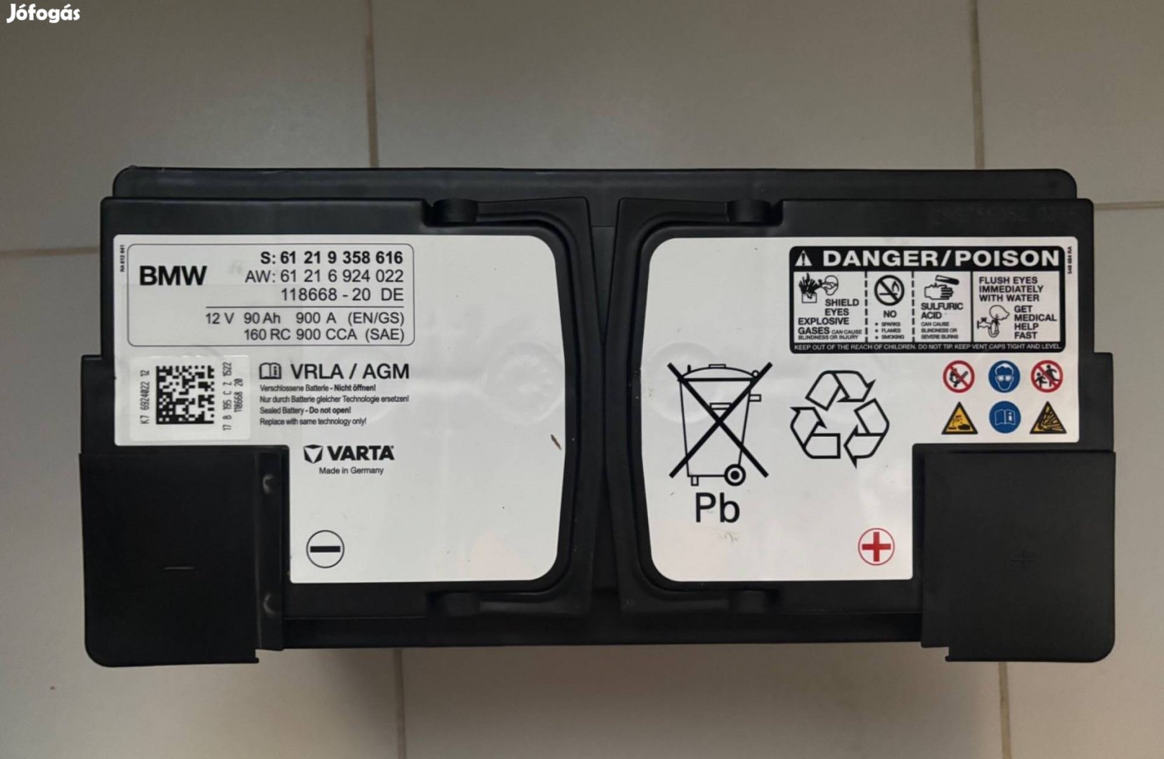 Eladó gyári BMW akkumlátor!
