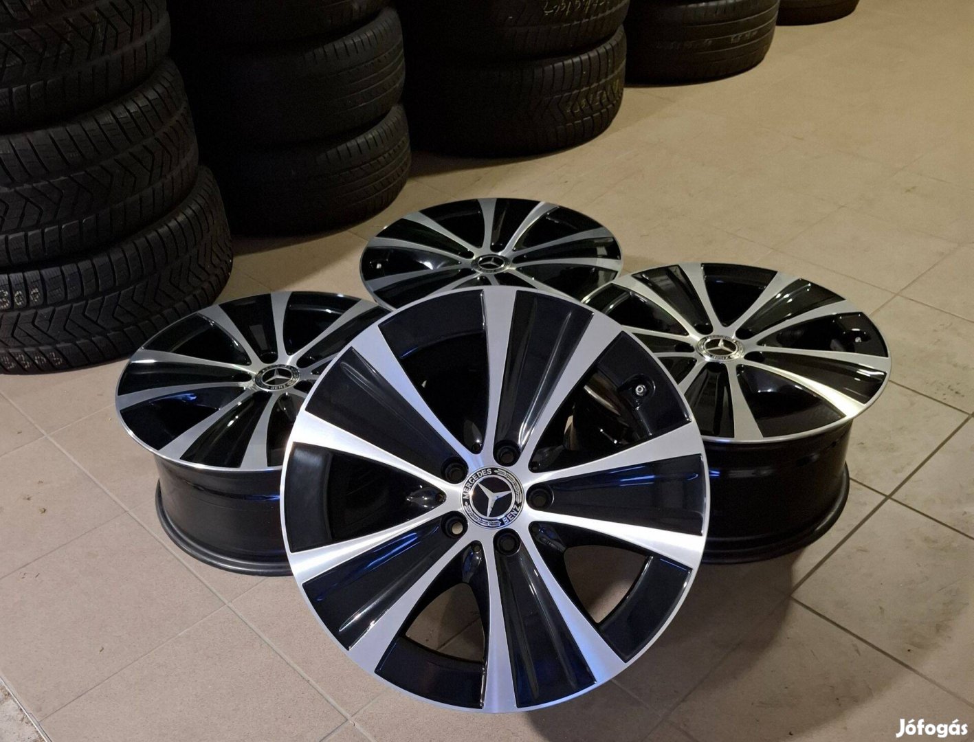 Eladó gyári Mercedes 5x112 18" kétszéles alufelni szett