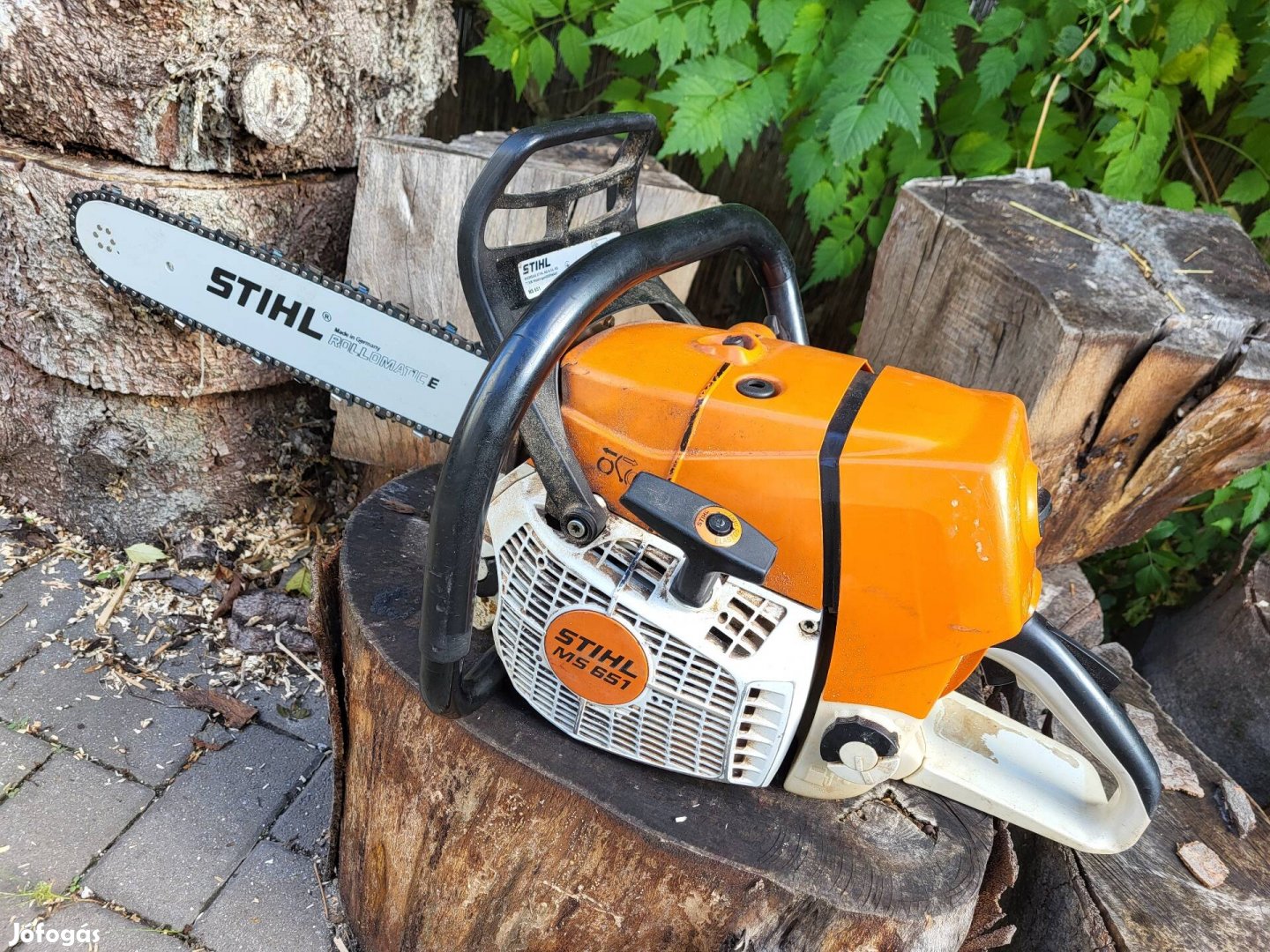 Eladó gyári bivaly erős motorral egy hibátlan stihl ms 651 fűrész!