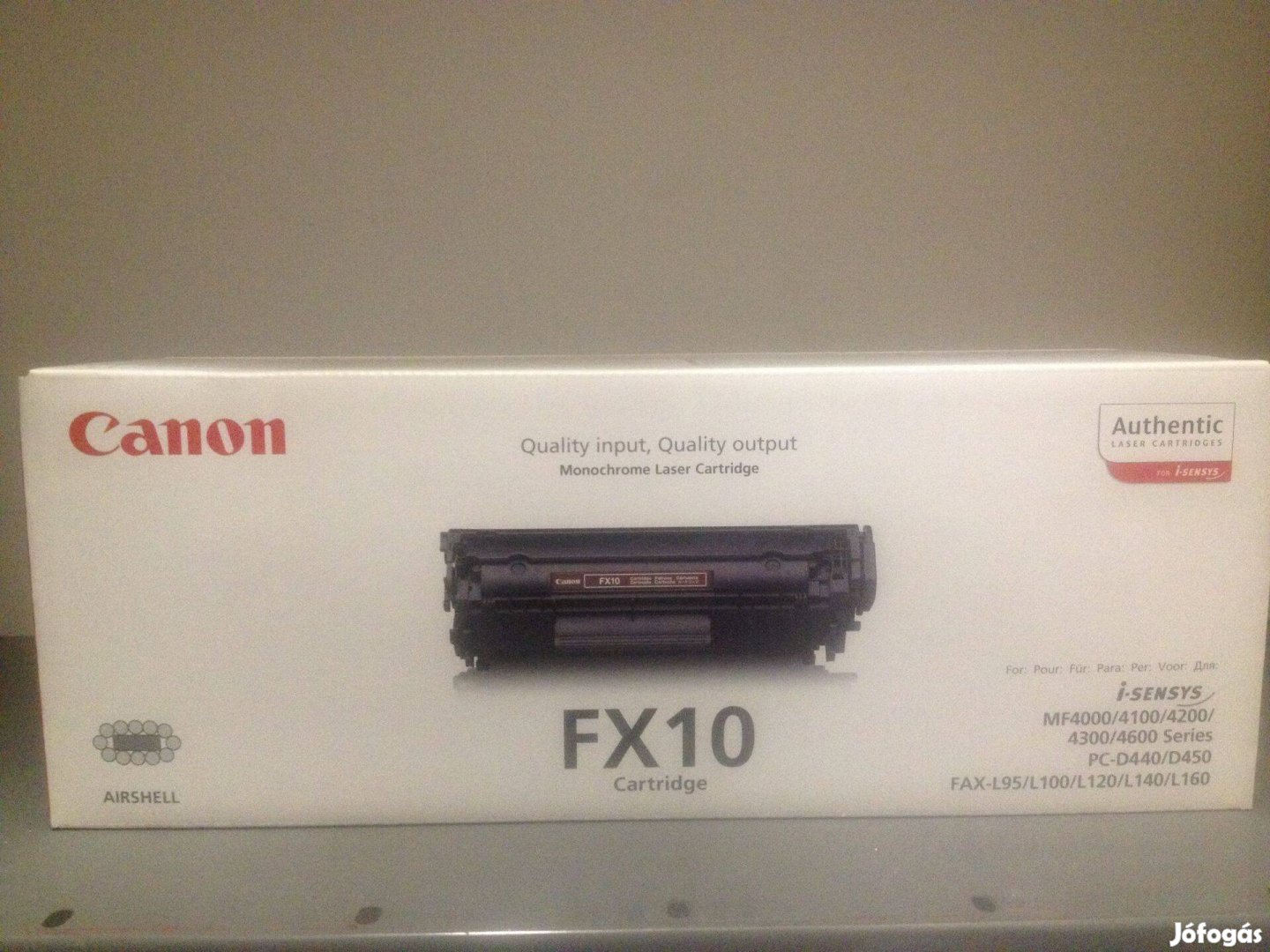 Eladó gyári eredeti Canon FX-10 Cartridge fekete toner!