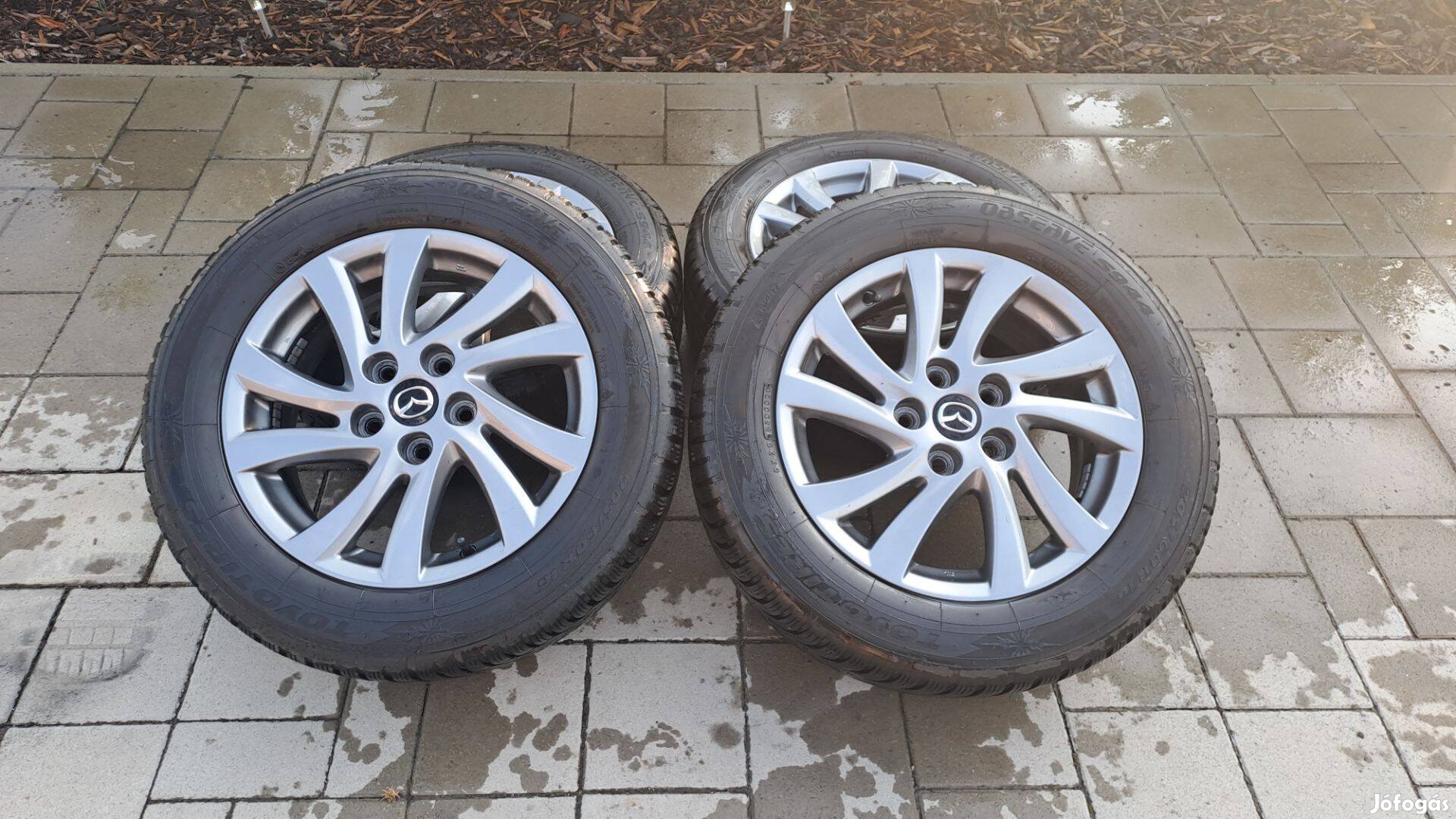 Eladó gyári mazda felni téli gumival, Tpms guminyomás érzékelővel