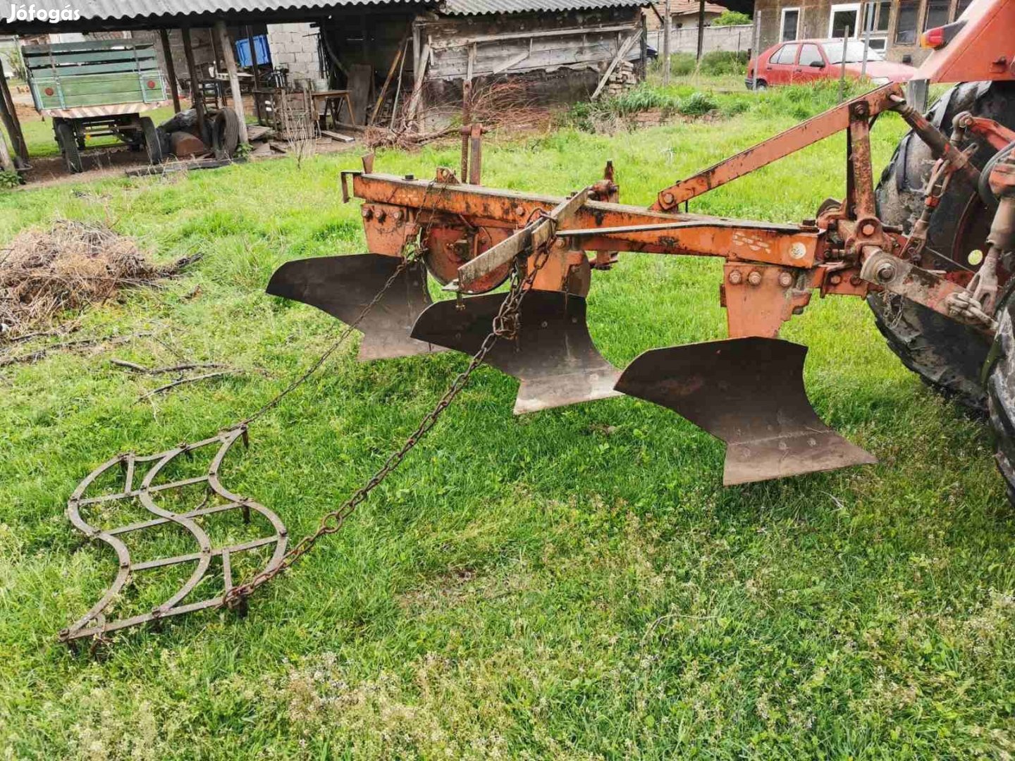 Eladó hármas eke - jó állapotban, felrakott hegyekkel + fogassal