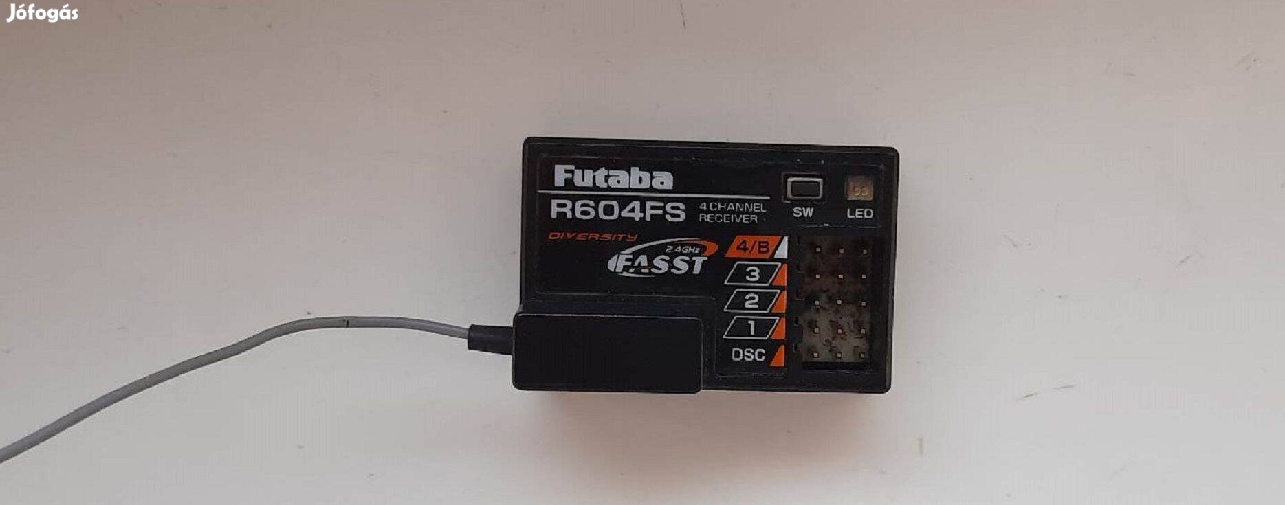 Eladó használt Futaba R604FS 4 csatornás Fasst rendszerü autós vevő