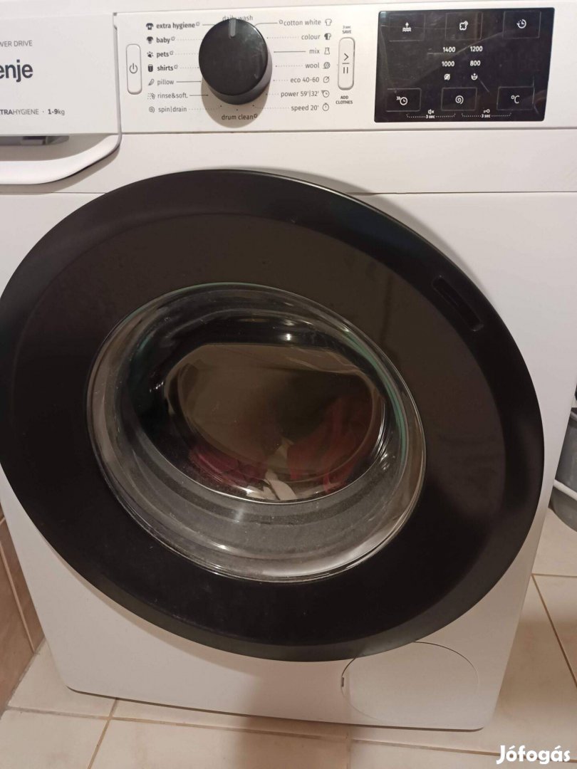 Eladó használt Gorenje Wnei94BS előltöltős mosógép 9kg