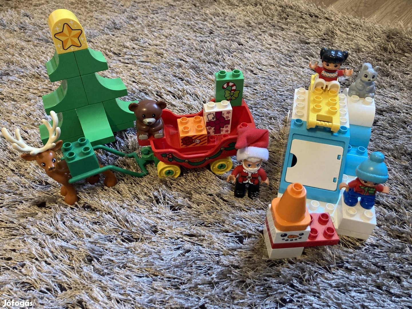 Eladó használt Lego Duplo, Mikulás téli ünnepe készlet (10837)