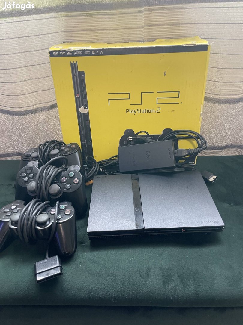 Eladó használt dobozos Playstation 2, Ps2