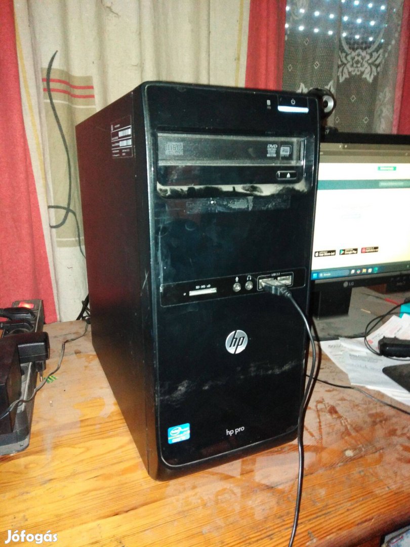 Eladó használt jó állapotú Hp 3500 pro számítógép + billentyűzet+egér